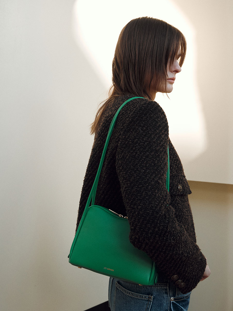 韓國 JOY GRYSON - Bowery Square Shoulder Bag (2color)